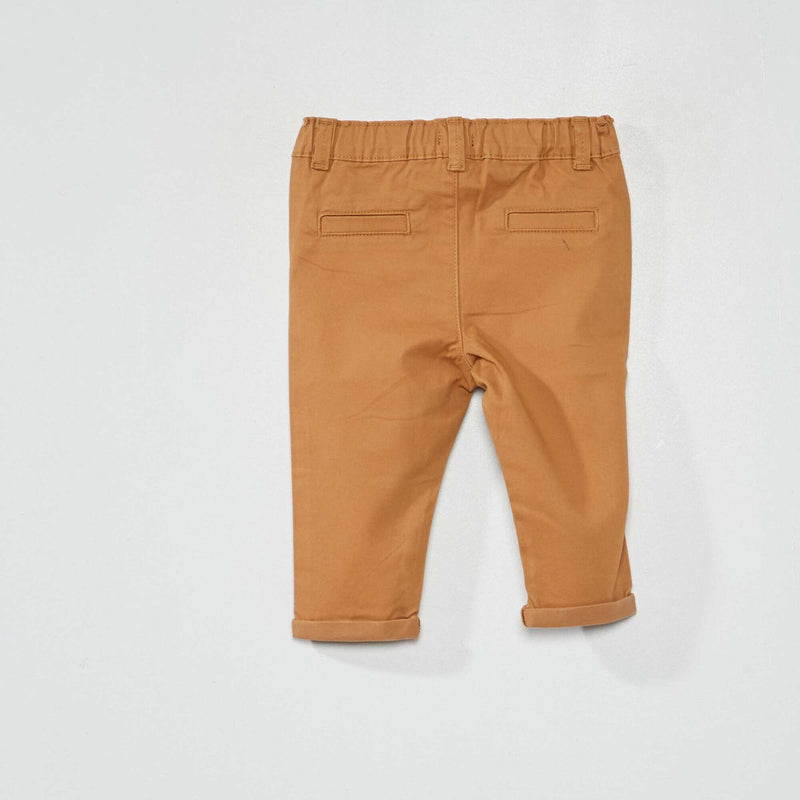 Pantalon chino uni