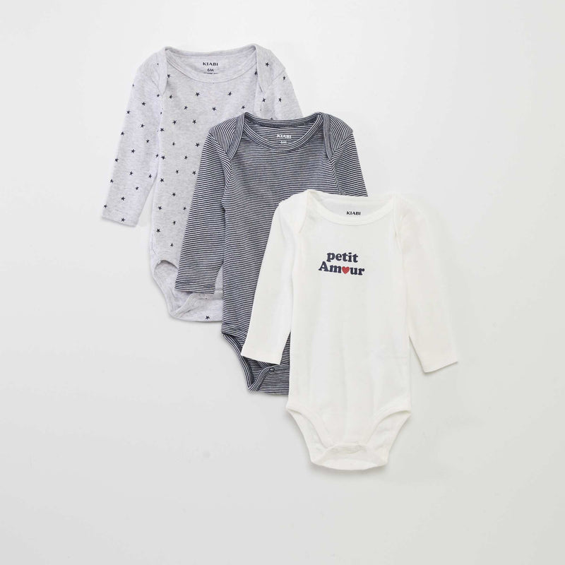 Gris/blanc/bleu marine