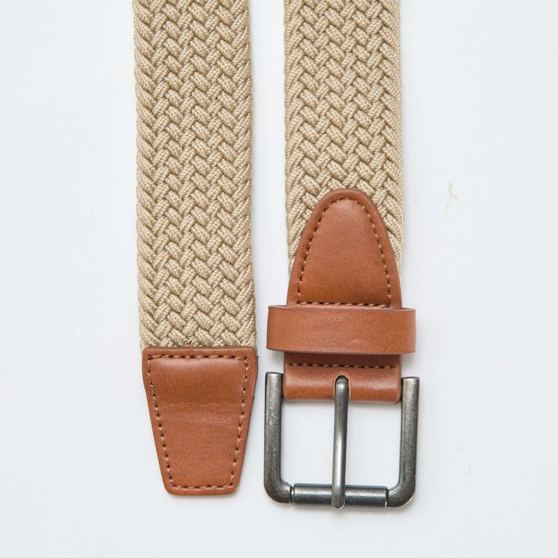 Ceinture tressée élastique