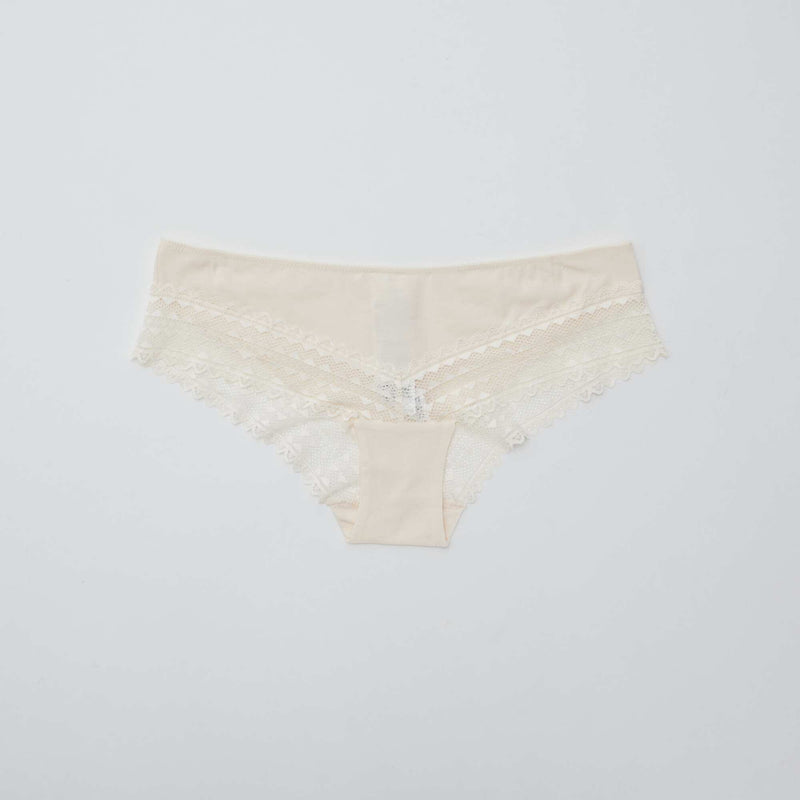 Lot de 3 shorty avec dentelle