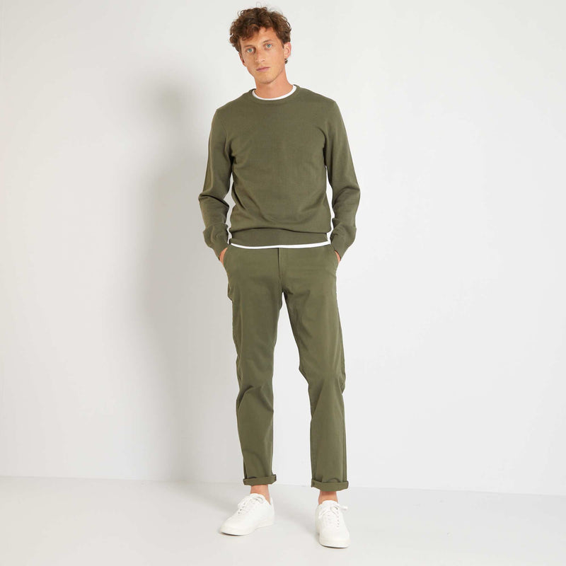 Pantalon chino regular - L32