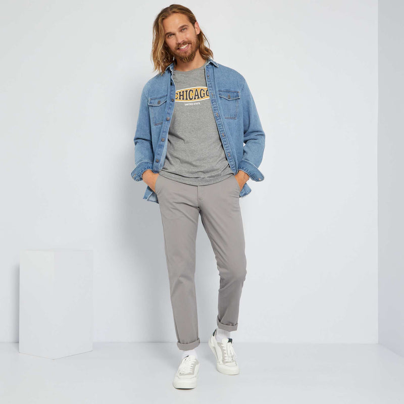 Pantalon chino regular - L32
