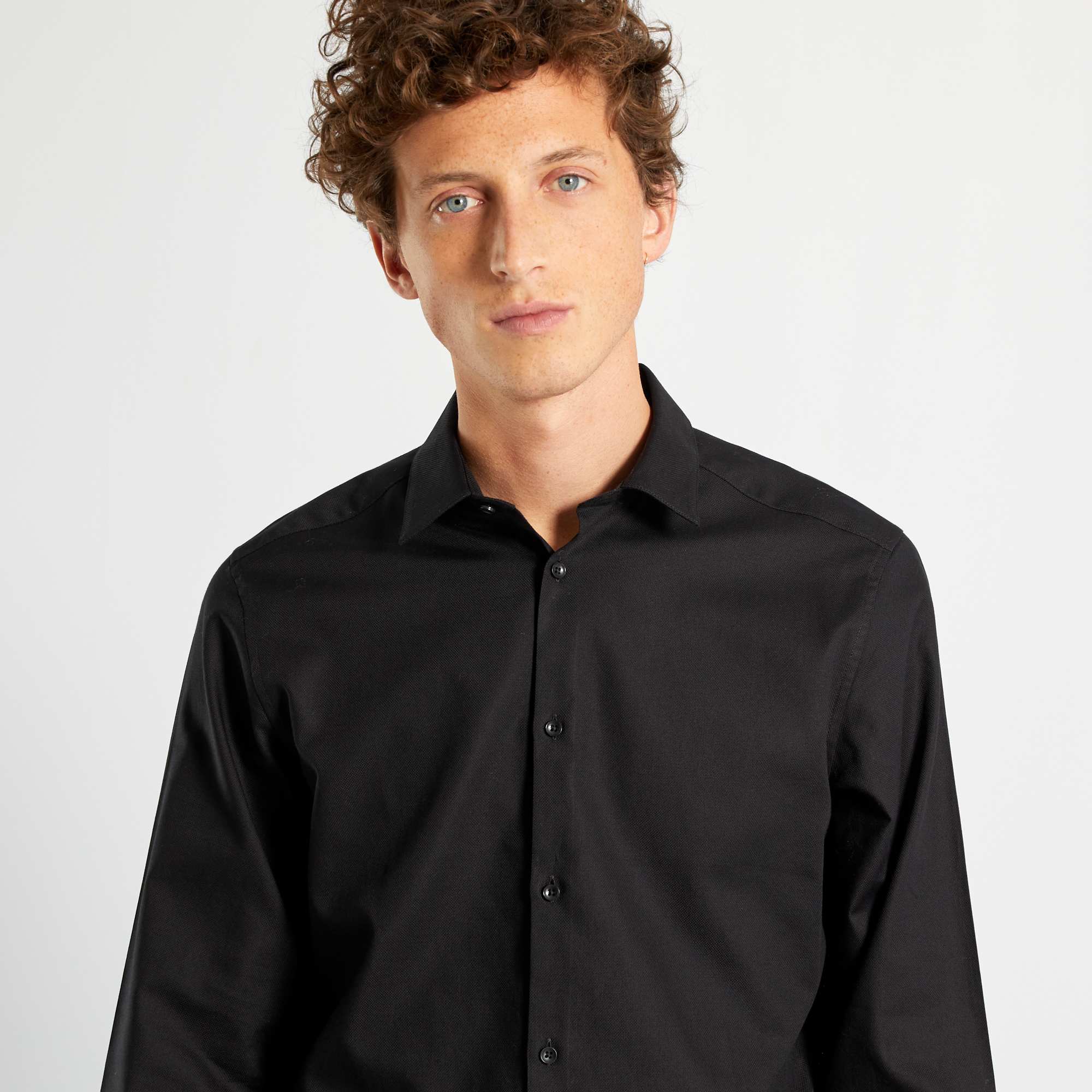 Chemise droite unie