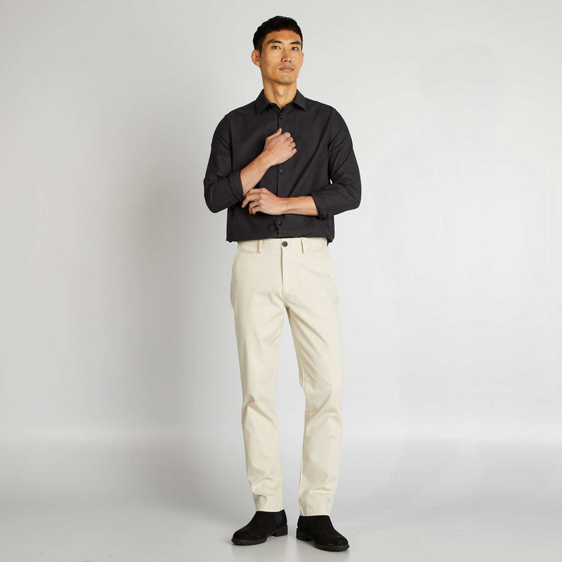 Chemise droite unie