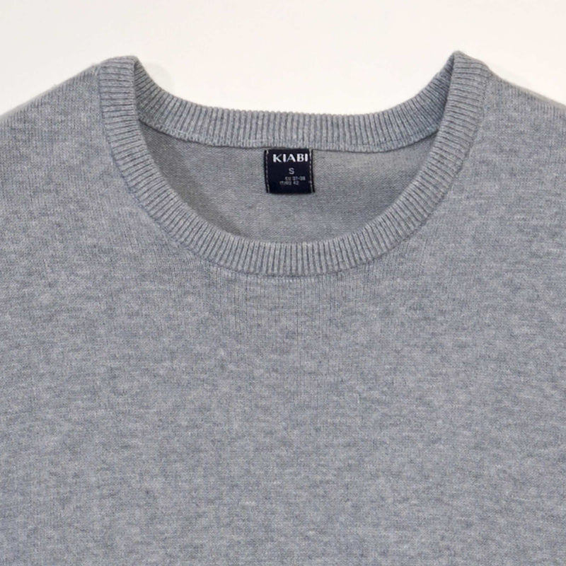 Pull uni à col rond