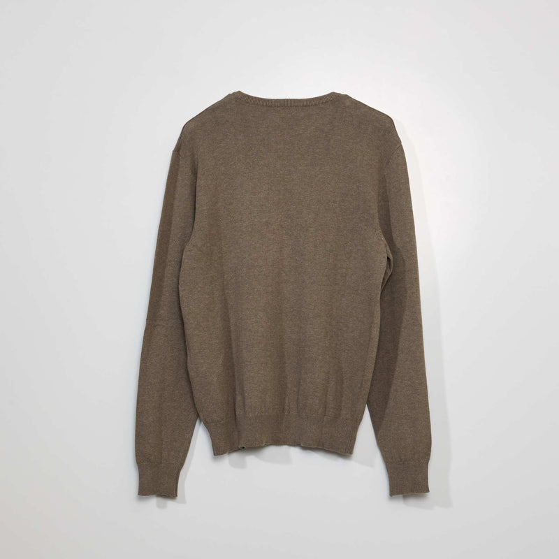 Pull basique en maille unie