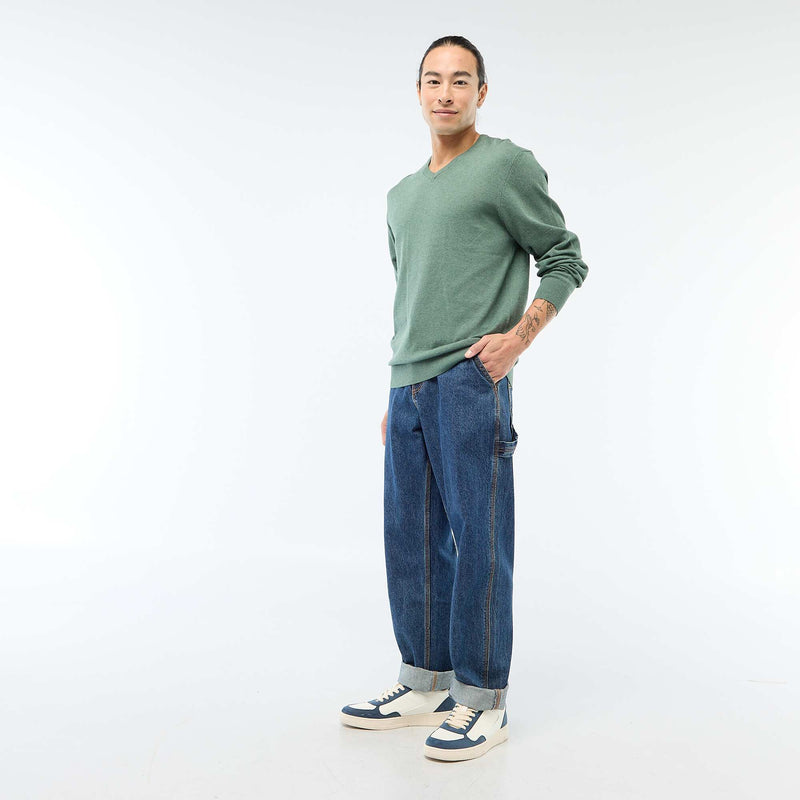 Pull basique en maille unie