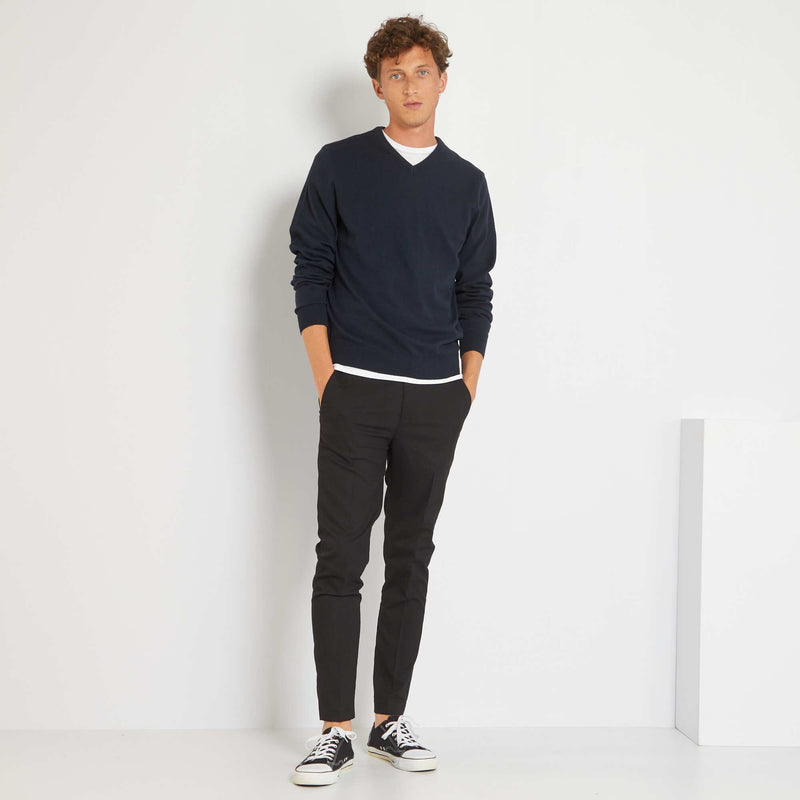 Pull basique en maille unie