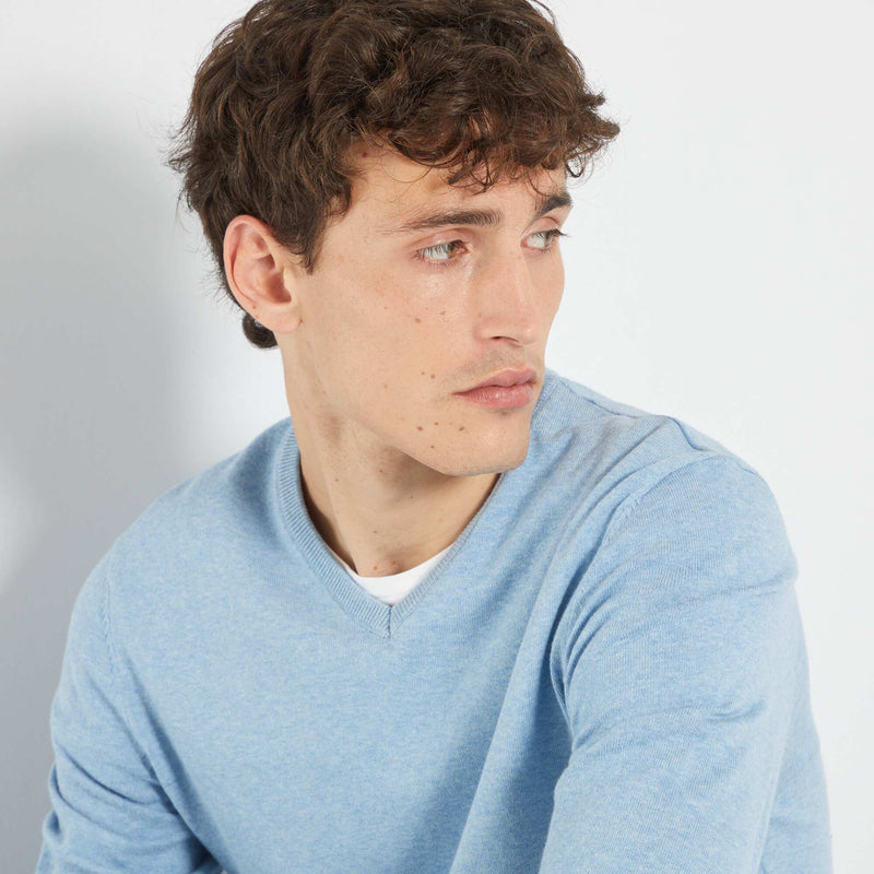 Pull basique en maille unie