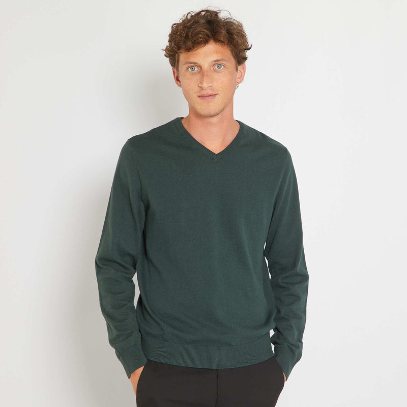 Pull basique en maille unie