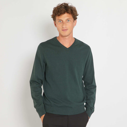 Pull basique en maille unie