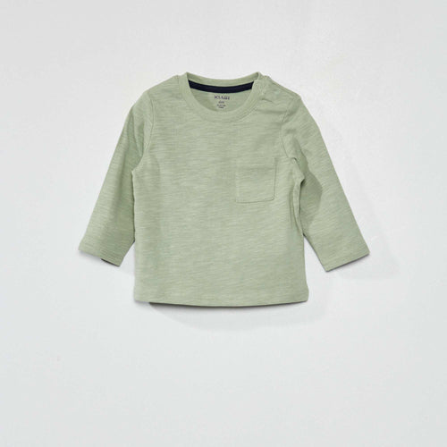T-shirt à col rond avec poche