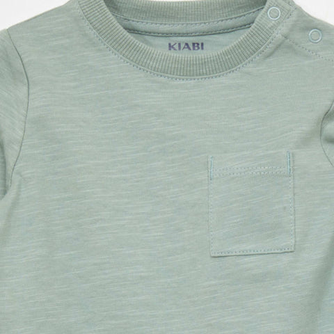 T-shirt à col rond avec poche
