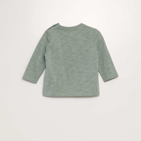 T-shirt à col rond avec poche