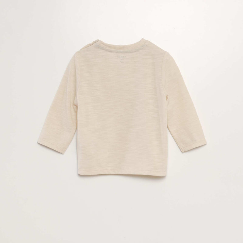 T-shirt à col rond avec poche