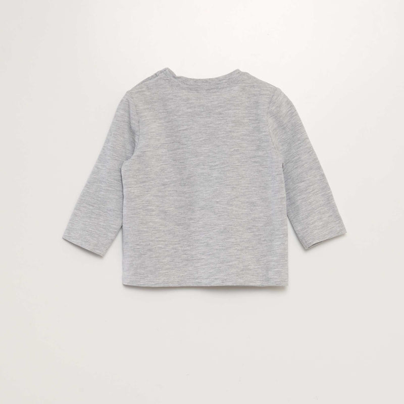 T-shirt à col rond avec poche