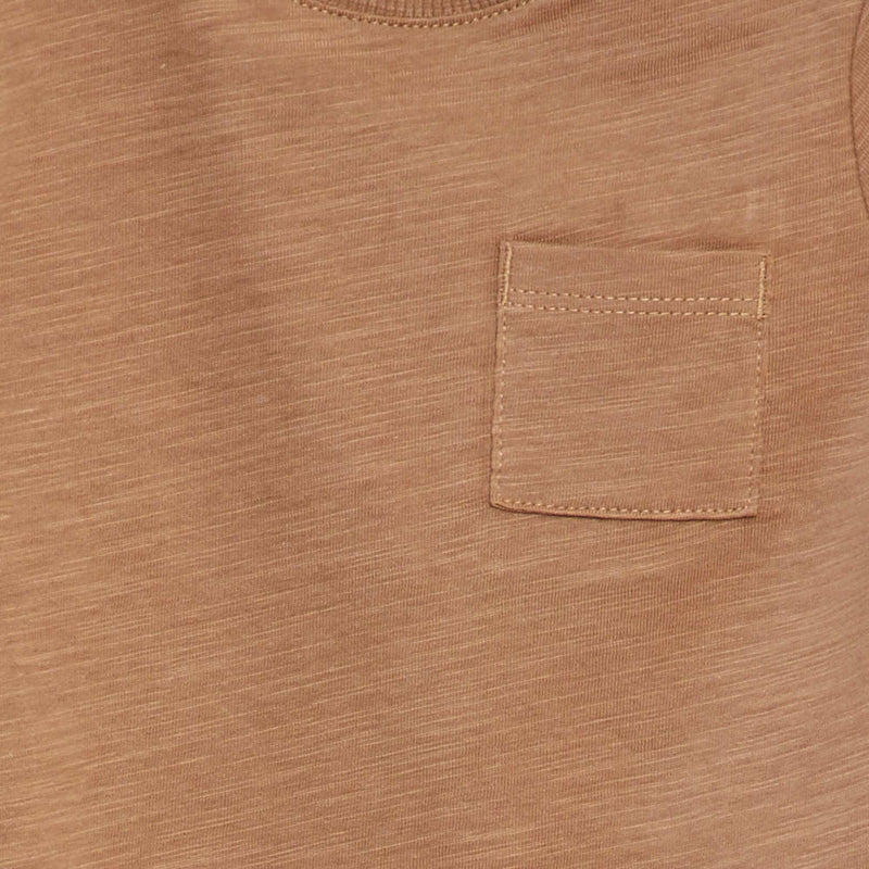 T-shirt à col rond avec poche