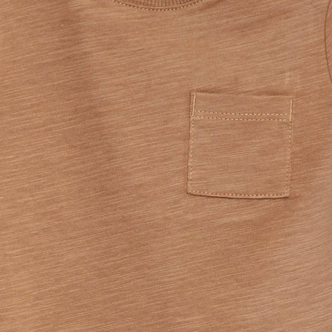 T-shirt à col rond avec poche