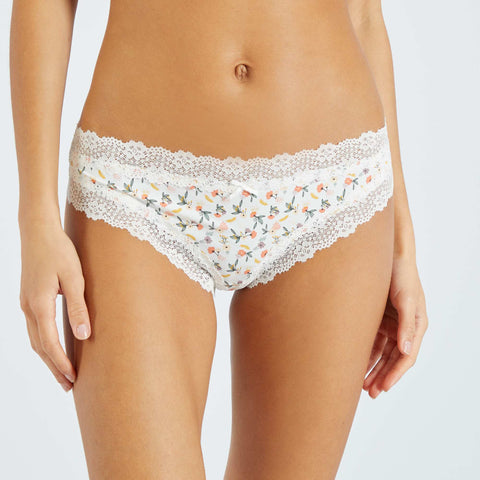 Lot de 2 tangas microfibre