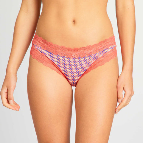 Lot de 2 tangas microfibre
