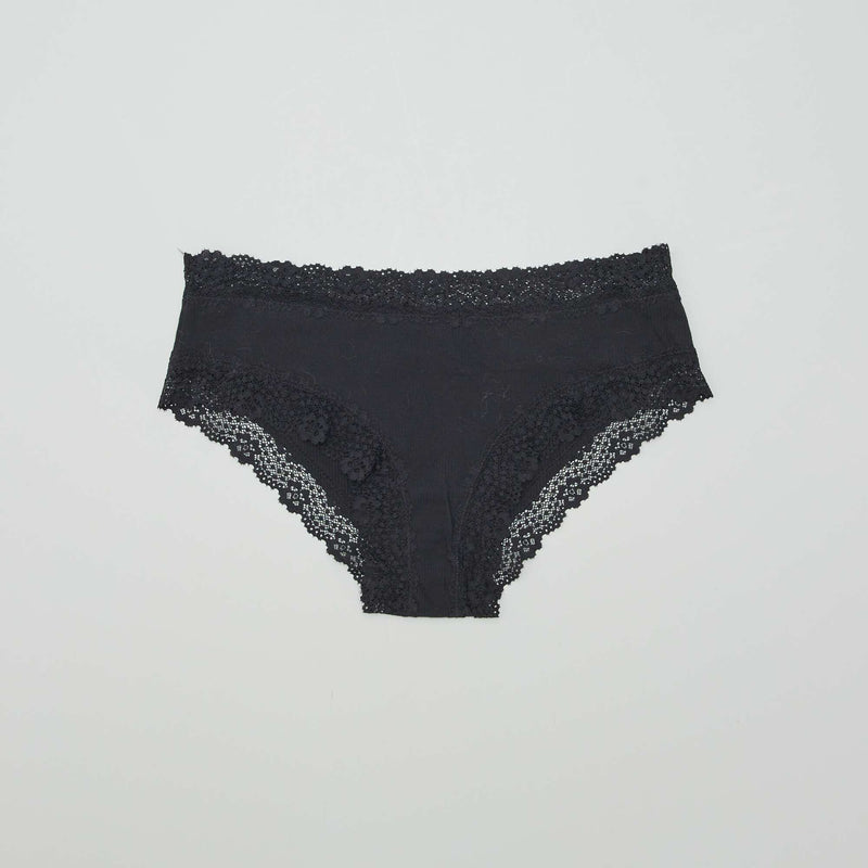 Lot de 3 shorties fines côtes