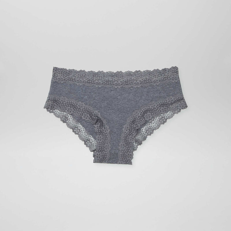 Lot de 3 shorties fines côtes