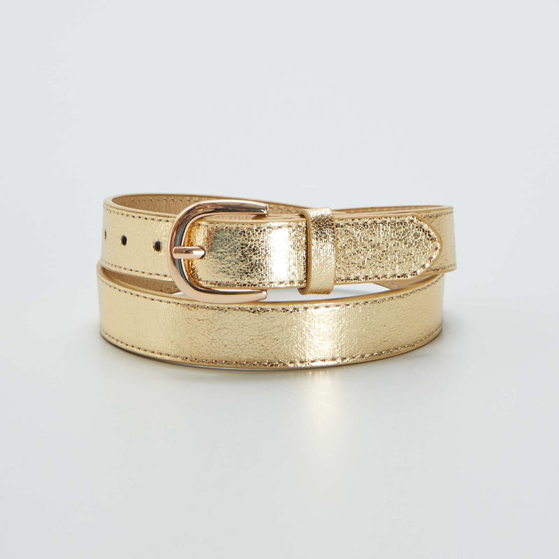 Ceinture texturée et irisée