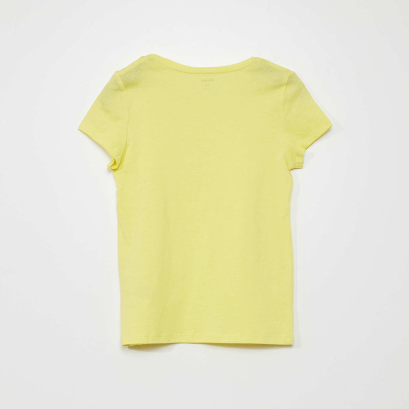 T-shirt en jersey uni