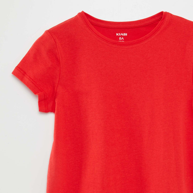 T-shirt en jersey uni
