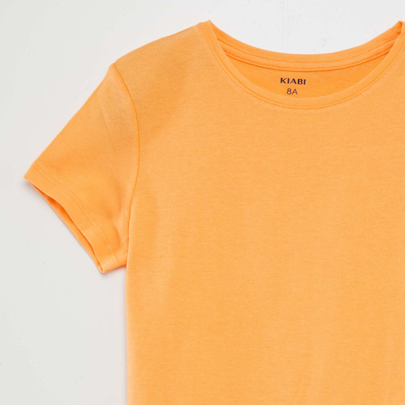 T-shirt en jersey uni
