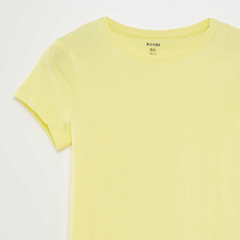 T-shirt en jersey uni