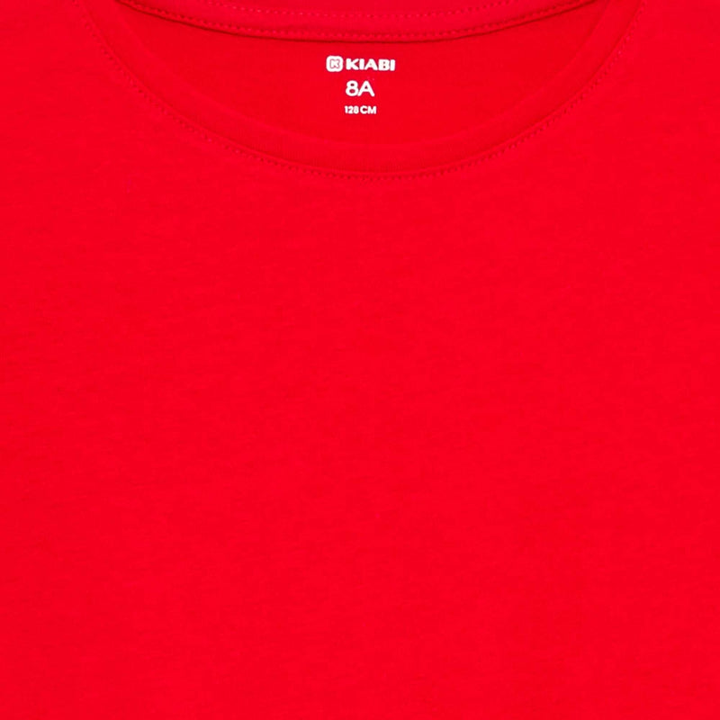 T-shirt en jersey uni – Rouge – Kiabi Maroc