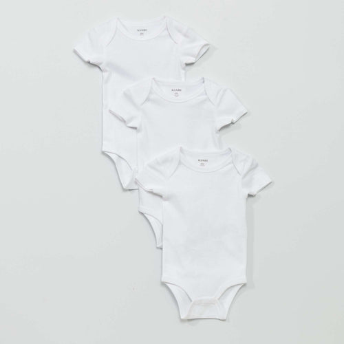Lot de 3 bodies en jersey