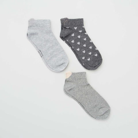 Chaussettes 'coeur' - Lot de 3