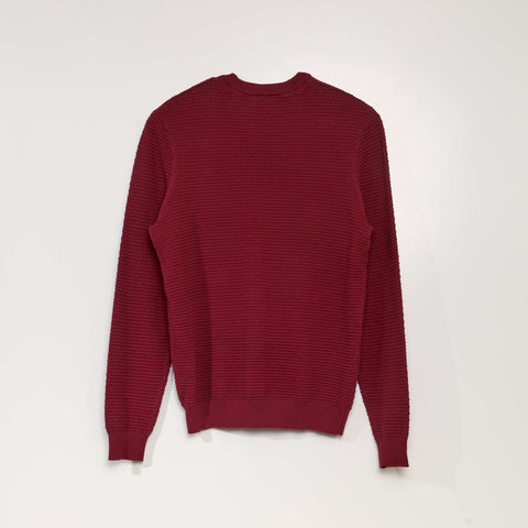 Pull maille tricot point de riz