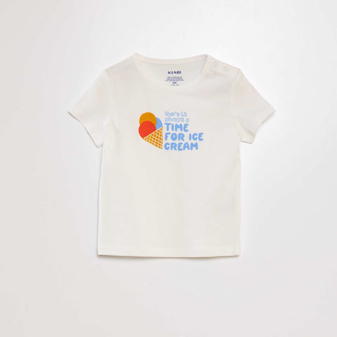 Ensemble T-shirt + short en coton - 2 pièces