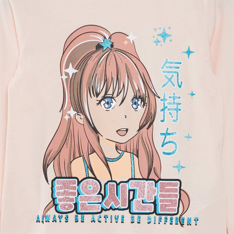 T-shirt manches longues 'Manga'